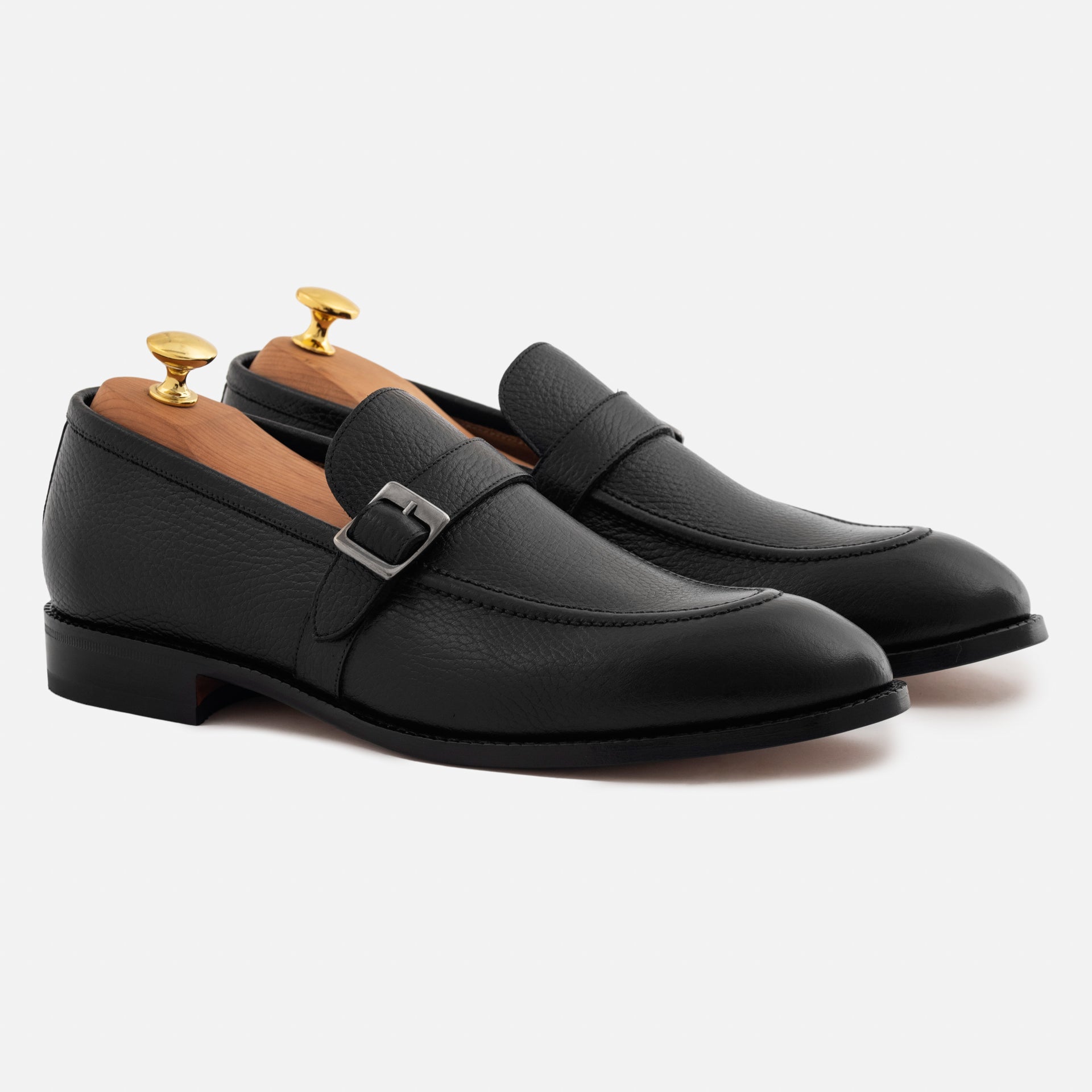 Archie Belted Loafer - Men’s  Pebbled Leather